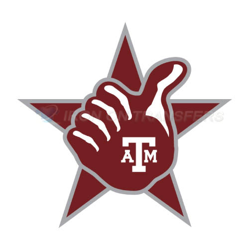 Texas A M Aggies Logo T-shirts Iron On Transfers N6486 - Click Image to Close